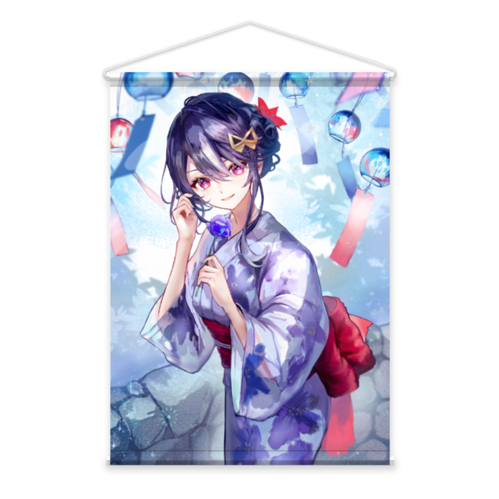 【夜乃すみ】タペストリー(浴衣黒Ver.)【数量限定】