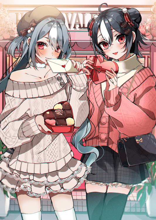 【夜乃すみ】直筆サイン入りバレンタインポストカード【数量限定】