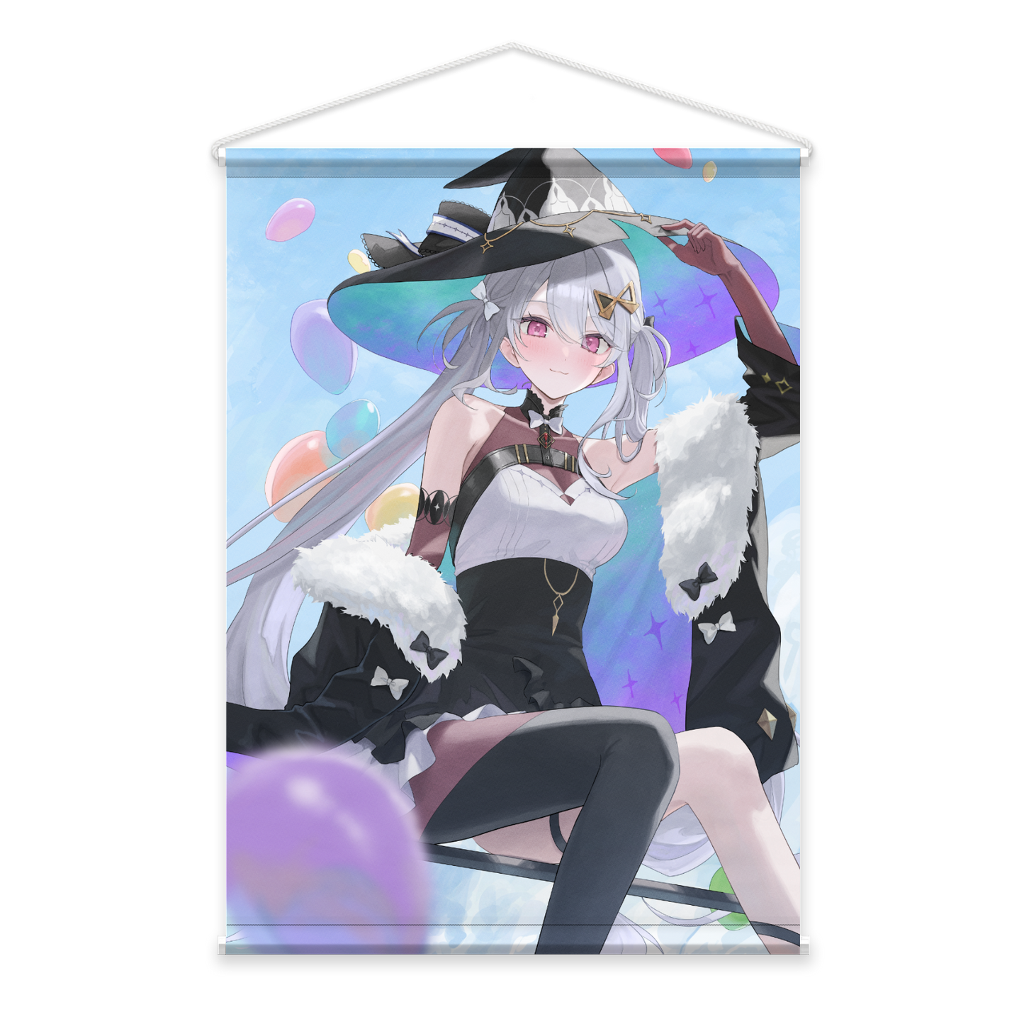 【夜乃すみ】タペストリー（魔女衣装白Ver.）【数量限定】