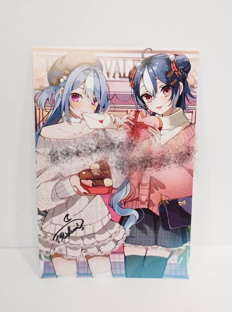 【夜乃すみ】直筆サイン入りバレンタインポストカード【数量限定】